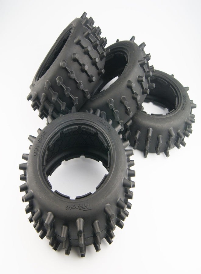 TITRACING Front Rear Knobby Digger Tires For HPI KM Baja 5B 5T 5SC Buggy Truck 1/5 Losi 5ive T DBXL E 2.0 1.0 - Image 2
